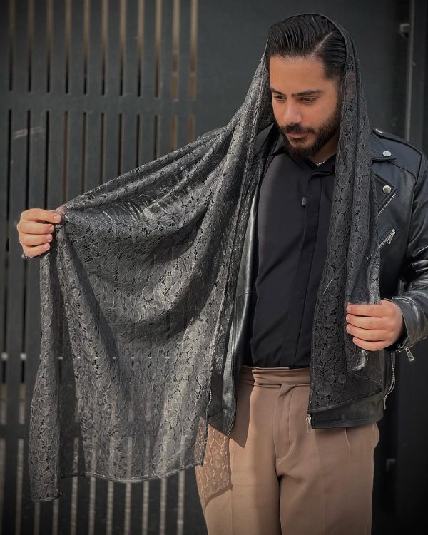 شال دانتل طرح گل - تصویر 6