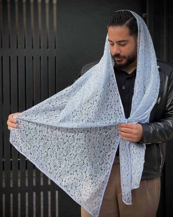 شال دانتل طرح گل - تصویر 4