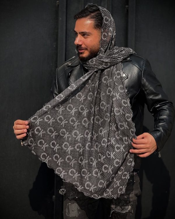 شال شیفون لبه عروسکی CK - تصویر 6