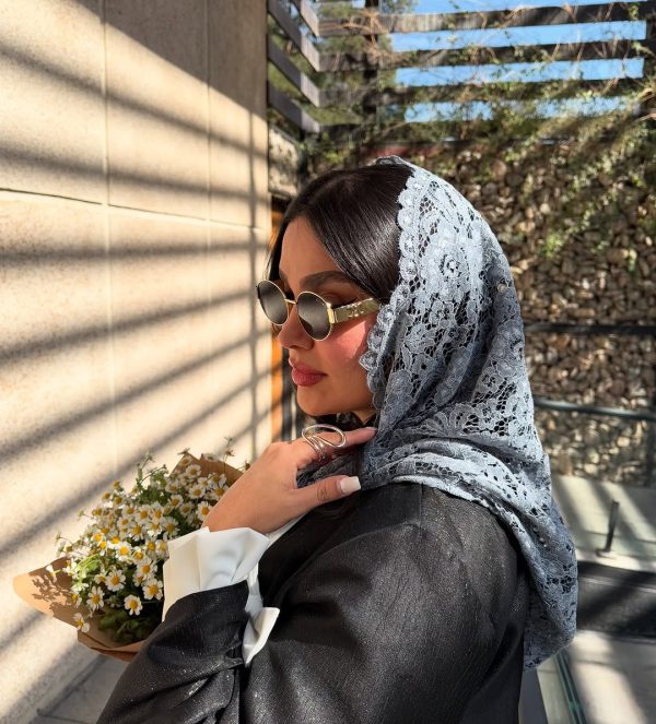 دانتل گل برجسته مخمل - تصویر 4
