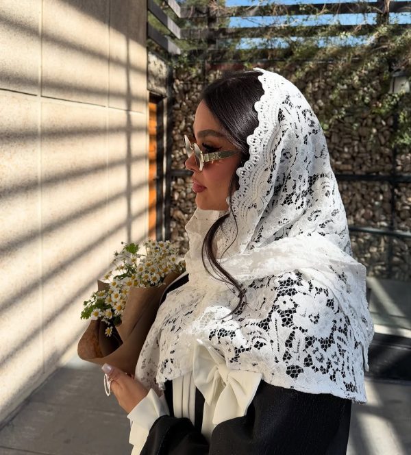 دانتل گل برجسته مخمل - تصویر 6